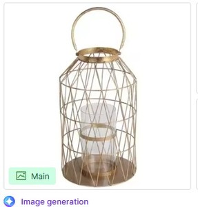 Linterna de alambre y madera rústica con portavelas Diseño elegante para una iluminación acogedora y una decoración moderna para el hogar - Product Image 6