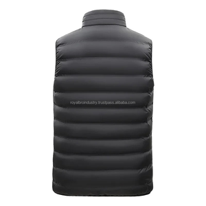 Veste sans manches décontractée d'automne pour hommes Gilet d'hiver chaud et épais pour hommes Gilet imperméable à la mode pour hommes - Product Image 2