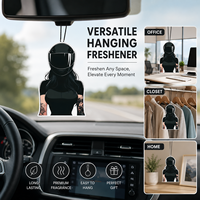 Diffuseur de parfum en papier coton haute densité pour casque de moto personnalisé, feuille désodorisante longue durée pour cadeau promotionnel