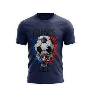 Maglia da Calcio Unisex Francia WC 2026, T-Shirt Tricolore con Grafica per Tifosi, Top per Giornate di Partita e Feste, Maglietta Promozionale - Product Image 2