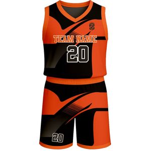 Ensemble d'uniformes de basketball sans manches 100 % polyester de qualité supérieure, personnalisable, séchage rapide, anti-humidité, respirant, pour votre équipe - Product Image 4