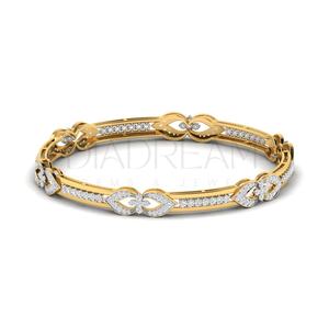 Meilleur bracelet à breloques en argent sterling 925 taillé Leb Grown Diamond Classic Gold pour les mariages fêtes cadeaux personnalisés Classic - Product Image 6