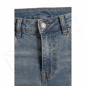 Jeans en denim sur mesure pour hommes, fabricant proposant des choix de tissus tendance et confortables, couleur personnalisée, streetwear haut de gamme, hiver - Product Image 4