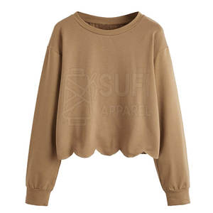 Sweat-shirt pour femme en tissu polaire 100% coton imprimé chaud, confortable et décontracté, pour un usage quotidien en hiver - Product Image 1