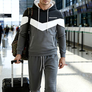 Survêtement pour homme sur mesure, best-seller, nouvelle arrivée, matière en mélange polyester/coton, survêtement pour homme en vente - Product Image 3