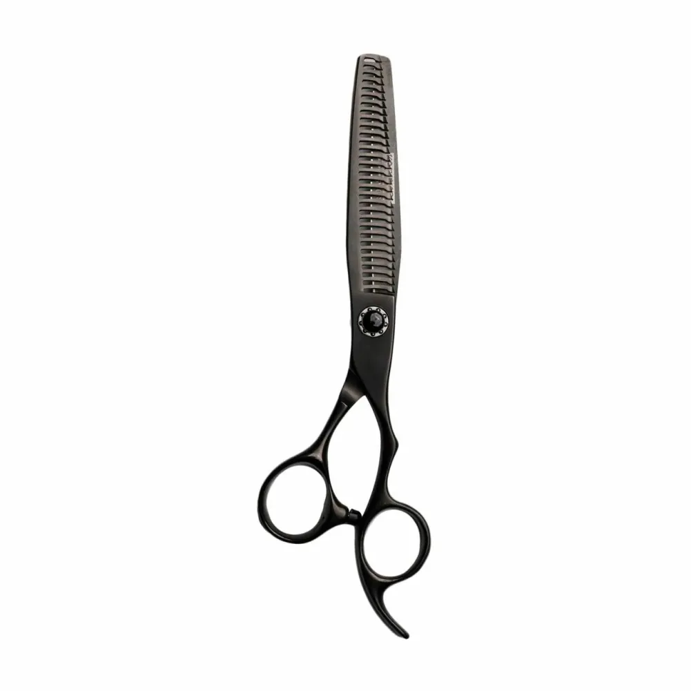 Berber makası profesyonel paslanmaz çelik saç kesme/kuaför kuaför salonu makası özel Logo kavisli makas
