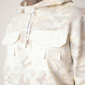 Conjunto de sudaderas con capucha unisex personalizadas OEM, trajes para correr, ropa de calle, sudaderas con capucha de algodón y lana, chándal - Product Image 2