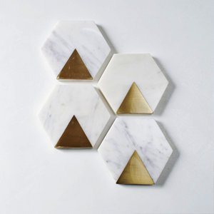 Boutons en marbre les plus vendus de couleur blanche et marron avec taille de forme de couleur personnalisée fabriqués en Inde - Product Image 4