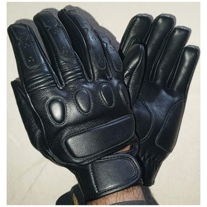 Guantes de Invierno Lisos de Primera Calidad, Cuero Genuino, Cálidos y Elegantes, Hasta la Muñeca, con Protección Contra Pinchazos, para Ciclismo y Actividades al Aire Libre - Product Image 1