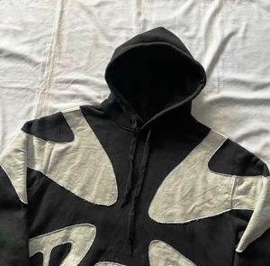 Men's <b>Trendy</b> Wholesale Printed Embossed <b>Hoodies</b> Unisex Custom Embossed Sweatshirt Loose 3d Embossed Hoodie - Product Image 5