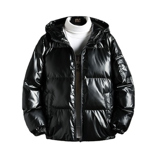 Chaqueta personalizada para hombre de algodón con capucha acolchada de alta calidad, talla XL, transpirable, cálida, a prueba de viento, estilo informal, estampado de patrón decorado - Product Image 1