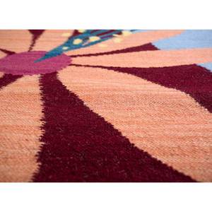 พรมขนสัตว์ทอมือลายดอกไม้ Orenda Multi Flat Weaves รุ่น Jaipur US Rugs สำหรับบ้าน ข้างเตียง ทางเดิน รูปทรงสี่เหลี่ยมผืนผ้า รุ่น DW-217 - Product Image 3