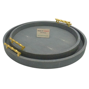 ถาดใส่ของทรงกลมทำจากเรซินเทียมขนาด0.51x0.51x0.075แบบกำหนดเอง - Product Image 4