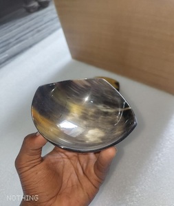 Cuencos para servir cuerno de búfalo de cerámica de diseño tradicional de alta calidad pulidos a mano para fiesta de comida de afeitado de espuma de Palma japonesa - Product Image 4