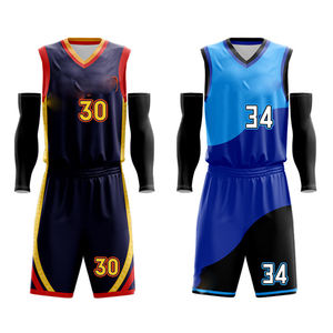Nom personnalisé basket-ball ensemble de vêtements respirant jaune sublimation maillot uniforme vente en gros conception basket-ball porter - Product Image 2
