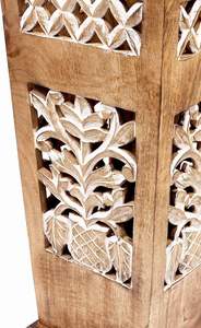 Porte-parapluie décoratif en bois sculpté à la main - Product Image 4