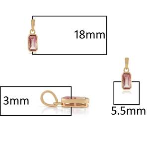 Collar con Colgante de Turmalina Rosa - Product Image 5