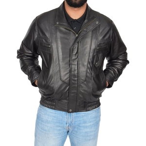 Chaqueta de Cuero de Oveja Personalizada para Hombre de Primera Calidad, Prenda Exterior Elegante de Cuero Auténtico - Product Image 1