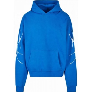 OEM personalizado de gran tamaño pesado de algodón de los hombres Sudadera con capucha 3D Puff impresión Crop 2024 calidad al por mayor oferta de moda tendencia - Product Image 1