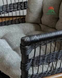 Canapé en rotin massif de style japonais, canapé en rotin réglable pour salon classique, fauteuil en rotin - Product Image 2