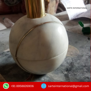 Bougeoir de luxe en pierre de marbre, fabriqué à la main, design élégant pour les mariages, les hôtels et les cadeaux d'entreprise, fournisseur en vrac moderne de qualité supérieure - Product Image 5