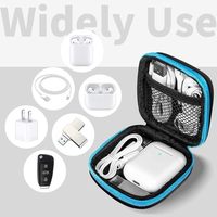 Étui de transport pour écouteurs EVA avec mousqueton, organiseur de rangement portable pour casque et petits accessoires