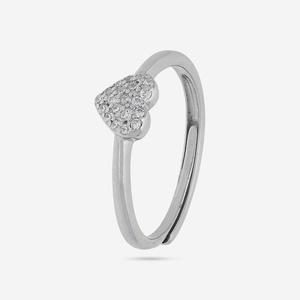 92.5 Silver Micro Pave Inlay Finger <b>Ring</b> Trendy <b>Opening</b> <b>Ring</b> with Rose Gold Rhodium Plating White Gold Material for Gift - Product Image 6