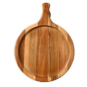 Planche à découper ronde en bois de manguier à thème établi vente en gros de blocs de planche à découper personnalisés fabriqués en Inde - Product Image 2