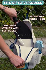 ขายส่งที่ดีที่สุดสําหรับกระเป๋าสุภาพสตรีและผู้ชายกระเป๋าเป้สะพายหลัง Pickleball ทุกเพศถือพาย 4 ตัวสายย้อนยุคที่ปรับได้ - Product Image 6