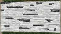 Panneaux muraux en ardoise 3D PU de haute qualité, empilés, multicolores, pour décorations d'entrepôt, modernes, écologiques, imperméables, garantie 3 ans