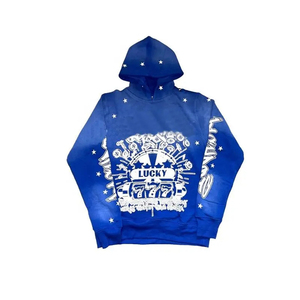 Ensemble de sweat-shirt à capuche et pantalon de survêtement personnalisé de haute qualité, vintage en détresse, sérigraphie délavée et délavée pour hommes - Product Image 2