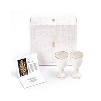 Tasse à thé en céramique écologique et durable SSUEIM, motif couronne dorée coréenne, 1 pièce, idéale pour les cadeaux