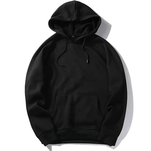 2024 unisexe haute qualité pull à capuche hiver sweats broderie personnalisée Logo hommes solide motif en gros sweats à capuche vierges - Product Image 2