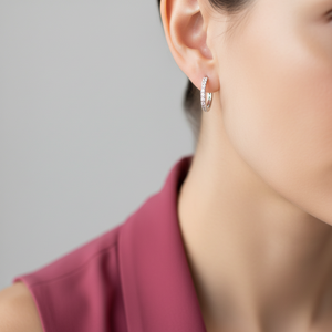 Pendientes de Aro para Mujer en Oro de 14K y Diamantes Naturales para Uso Diario - Product Image 6