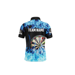 Sublimation du logo et des chiffres de l'équipe personnalisée T-shirt polo de fléchettes de club pour hommes à vendre - Product Image 4