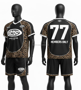 Concevez votre propre maillot de football américain personnalisé par sublimation, manches courtes, grandes tailles, service OEM en gros - Product Image 3
