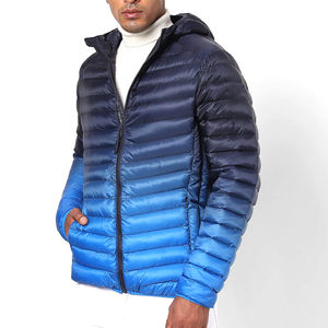 Imprimé 2024 poche à capuche doudoune hiver doudounes 2024 couleur unie hommes décontracté épais chaud bouffant vestes - Product Image 4