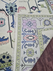 พรมขนสัตว์ถักแบบเปอร์เซียโบราณสำหรับห้องนั่งเล่นพรมทอมือหลากสี9X11 8x11 - Product Image 5