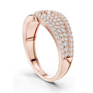 แหวนเพชรแล็บดีไซน์เนอร์ 0.641 กะรัต สำหรับผู้หญิง ความใส VVS-VS EF ทอง 18KT, 14KT, 10KT และเงิน 925 สีขาว เหลือง ชมพู - Product Image 6