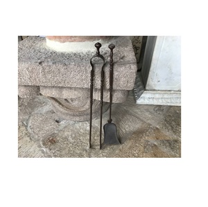 Chất lượng cao nhất lò sưởi công cụ thiết lập của 4 wrought sắt bếp phụ kiện củi giá chủ gỗ lưu trữ lò sưởi log - Product Image 6