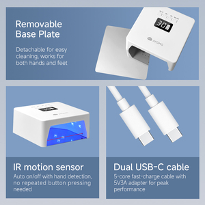 Nebx M5 mini <span class=keywords><strong>UV</strong></span> đèn cho vẻ đẹp móng tay máy sấy chất lượng cao móng tay đèn ODM Trung Quốc nhà máy <span class=keywords><strong>LED</strong></span> Đèn cho Nail Salon - Product Image 5