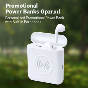 Power Bank Promozionale Personalizzato con Auricolari Integrati - Product Image 3