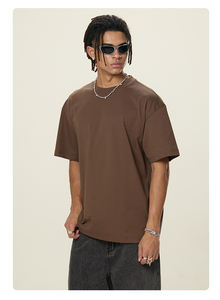 Personalizado 100% poliéster High Street Oversize camiseta hombres mujeres sólido marca en blanco 3D Puff impresión personalizada imagen diseño Logo - Product Image 2