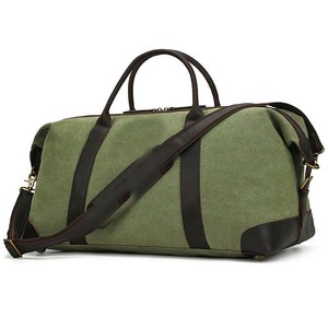 Sac de sport de luxe en cuir véritable au design personnalisé pour week-end, bagage résistant à l'eau, léger, pour voyage, vente en gros OEM - Product Image 4