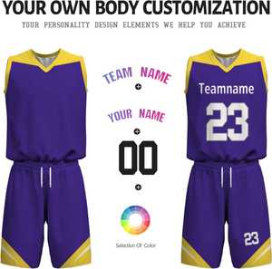 Maillot et short de basket-ball pour hommes, vêtements de sport respirants, vêtements d'entraînement légers, tenue d'équipe personnalisée élégante - Product Image 4