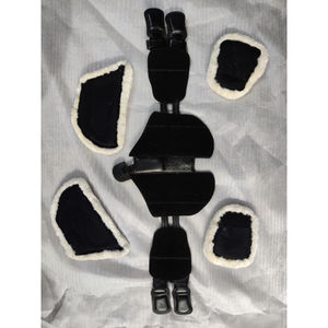 Circunferencia de protección de perno de salto de caballo Equipo de equitación Colorido Fuerte Cuero duradero Circunferencia acolchada suave - Product Image 5