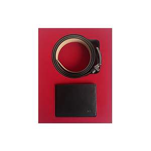 Ensemble Portefeuille et Ceinture Noir - Product Image 2