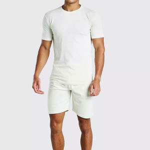 ชุดเลานจ์ฤดูร้อนที่มีสไตล์ของผู้ชายเสื้อแขนสั้นระบายอากาศได้ดีและกางเกงขาสั้นชุดวันหยุดเพื่อความสบายและสไตล์ - Product Image 6