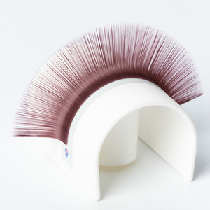 Extensiones de pestañas PBT de gama alta, marrones, volumen denso, pestañas de colores, abanico fácil, bandeja de extensión de pestañas marrones suaves, venta al por mayor - Product Image 2