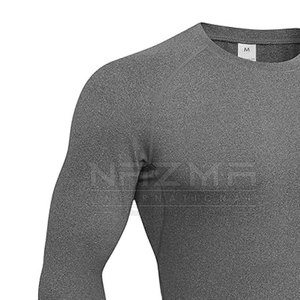 Manches longues nouveau Design hommes Rash Guard pour la vente en ligne OEM Service hommes Fitness porter Rash Guard - Product Image 4